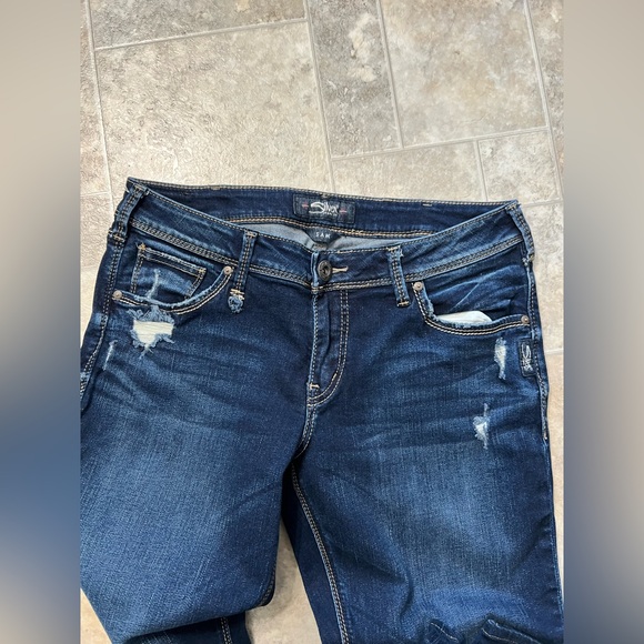 Women’s Silver jeans distressed Sam 30/29 - Picture 3 of 9